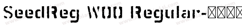 SeedReg W00 Regular字体转换